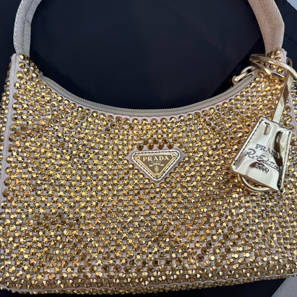 PRADA Satin Mini bag with crystals. - Picture 7 of 7